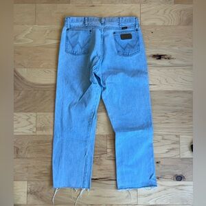 Wrangler Men's Sky Blue Straight Jeans